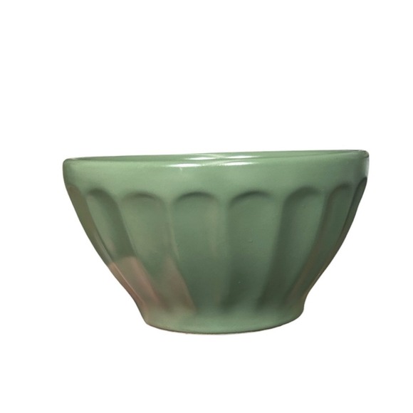 Anthropologie Other - Anthropologie Sage Green Fluted Latte Bowl Made in Portugal Ceramic Dinnerware